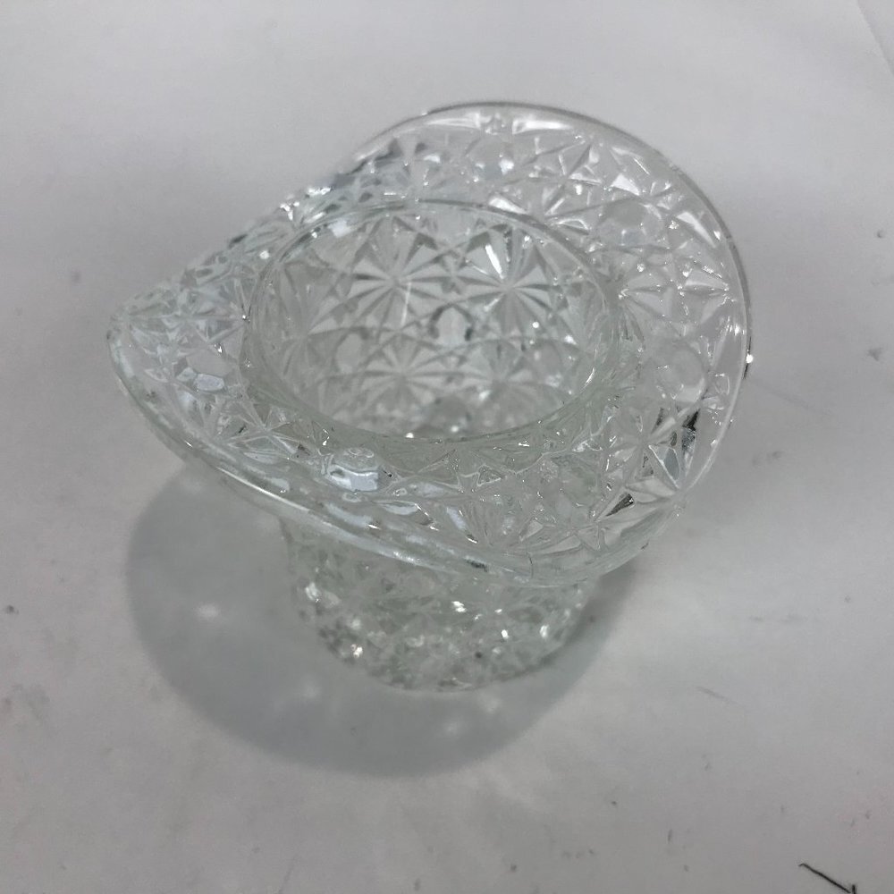 Fenton Clear Cut Crystal Top Hat